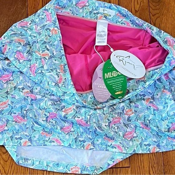 New with Tags Greg Norman Paisley Pull On Golf Tennis Athleisure Skort NWT - Picture 6 of 7